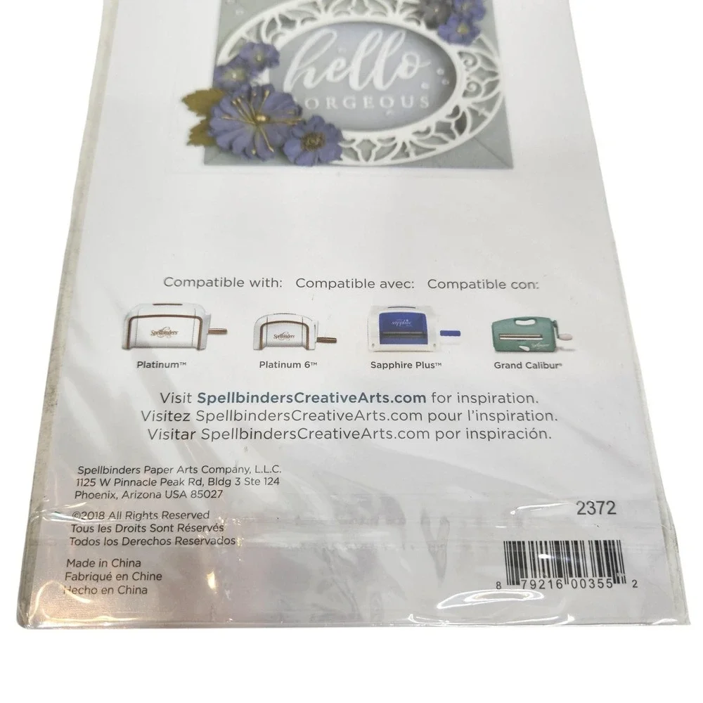 Spellbinders Lisette Oval Shadowbox Frame 6 Cutting Dies SS-391 Craft Scrapbook